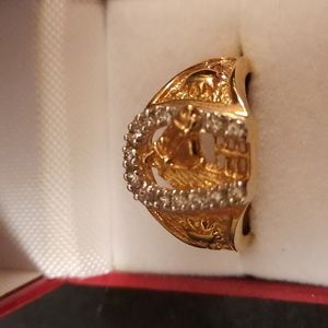 Cubic Zirconia rings.